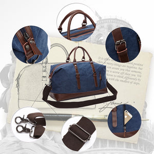 Canvas Leather Men Travel Bags